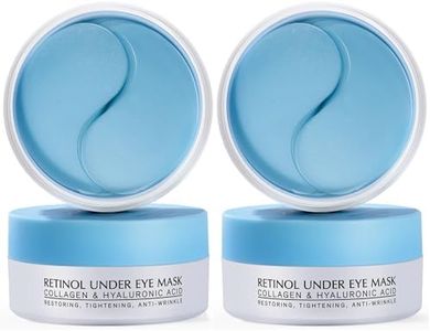 Enaskin Naturals Under Eye Patches for Dark Circles: 60 Pairs Retinol Collagen Eye Gels Mask - Reduce Wrinkles Puffy & Bags - Skin Treatment Pads - Anti Aging Moisturizer For Women (Blue 2 Pack)