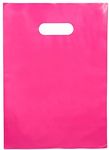 Choice Marts 100 Pink Bags for Small Business 2 Mil 12"x15" Merchandise Bags Thick Glossy Retail Bags and Pink Shopping Bags with Die Cut Handles Boutique Bags and Pink Plastic Bags & Pink Bags