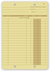 ABC Ledger cards, keep your accounts receivable organized! Handy ledger cards give You plenty of room to document customer payment histories. (250 Qty)
