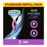 Wilkinson Sword Hydro Silk Razor Blades with Serum for Women, Pack of 3