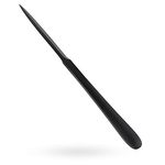 MUSROD Metal Letter Opener with Minimalist Design, Safe Double Edge Blades and Ergonomic Long Handle, Artistic Letter Opening Knife, 9 inches (Matte Black)