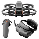 DJI Avata 2 Fly More Combo (1 Battery), FPV Drone with Camera 4K, Immersive Experience, Built-in Propeller Guard, Easy Flip/Roll, Goggles 3 and RC Motion 3 Included, POV Content Camera Drone, Black