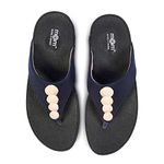 Make A Mark m@m Women's, Girl's Wedges/Comfortable Casual wear/Thong Strap Fashion Footwear/Black Colour