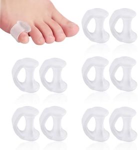 10PCS Gel Toe Separator, Pinky Toe Spacers, Little Toe Cushions Straightener Bunion Corrector for Preventing Rubbing & Relieving Pressure, Pain Relief from Overlapping Toes, Blisters, and Corns