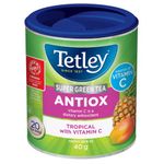 Tetley Super Green Tea Antiox: Tropical with Vitamin C - 20 Tea Bags, 40 Grams, Contains Caffeine