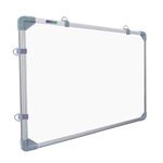 Eduway 3x4 Feet Kunj Non-Magnetic Double-Sided White Board and Chalk Board | Ideal Use for Home, Office, with Sliding Hanging Clips, Robust Aluminum Frame and Smooth Melamine Surface (123x89 cms)'