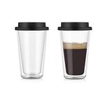 Double Walled Glass Coffee Mugs，Cof