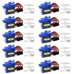 10 pcs SG90 9G Micro Servo Motor Kit for RC Robot Arm Helicopter Airplane Remote Control