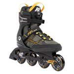 K2 F.I.T. 80 Boa Mens Inline Skates - Gray/Mustard / 10.0