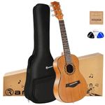 RANMING Baritone Ukulele 30 Inch Guitalele Baritone Guitar Ukelele 1/4 Size Mahogany Wood Uku Kids Guitar Ukalalee Kit with Gig Bag,Strings 6 String Ukuleles Set for Adult Boys Girls Beginners