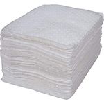 Bonded Sorbent Pad, Oil Only, 15" x 17", 15 gal. Absorbancy, Pack of 100