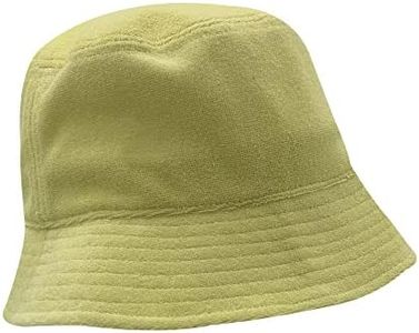 KANUT SPORTS Terry Kids Bucket Sun Hat with Wide Brim for Boys Girls Summer Sun Protection Hat (Yellow)