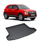 Santosh Motors Car Trunk Mat Dustproof/Waterproof/Foldable, Strong & Thick, All Weather Protection Floor Dicky/Boot Mat (Hyundai Venue)