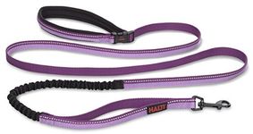 HALTI Active Lead Size Small, Purple, Award-Winning Bungee Dog Lead, Shock-Absorbing Anti-Pull Leash, All-in-One Neoprene Padded Belt & Lead, Perfect for Running & Training with Small & Medium Dogs