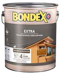 Bondex Extra Wood Stain - Oak – Suitable for Exerior Wood - Weather & UV Protection – Water Based – 4 Years Protection - 5L