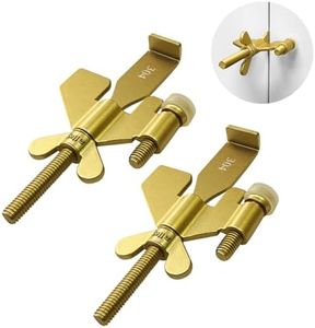 Upgraded Portable Door Lock Home Security Door Locker Privacy Perfect for Traveling Hotel Home Apartment College and Travel Lockdown Locks for Additional Safety, Pack of 2, Golden