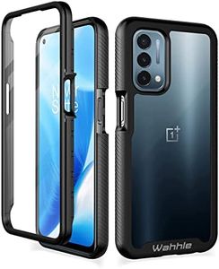 wahhle Oneplus Nord N200 5G Case, Built in Screen Protector Full Body Shockproof Slim Fit Bumper Protective Phone Cover for 1+ Nord N200 5G Men Women-Black/Clear