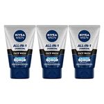 NIVEA Charcoal Face Wash, 100ml (Pack of 3)