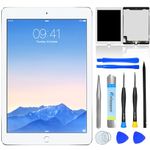 NB+ Touch Screen LCD Replacement For iPad Air 2 A1566 A1567 9.7 Inch 2014 LCD Display Unit Digitizer Front Glass Panel White with Tools