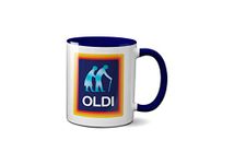 Oldi Mug- Birthdays Christmas Funny Gift Presents Celebration Novelty Old Large Heavy Duty Handle Dino Coated Dishwasher/Microwave Safe Sublimation Ceramic (Colbalt Blue Prime)