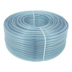 5m Clear Flexible Hose Pipe 10mm Inside Diameter / 13mm Outside Diameter. PVC Tubing Hose Pipe - Food Grade Plastic Tube - Suitable to use for Air, Water, Fuel and Food Lines