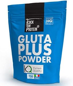 GLUTAMMINA in Polvere Certificata Kyowa® 700g Rock The Protein® • L Glutammina Pura per Recupero Muscolare • Integratore Post Workout di Aminoacidi Essenziali In Polvere per Massa Muscolare