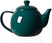 Sweejar Porcelain Teapot with Infuser and Lid,Teaware with Filter 30 OZ for Tea/Coffee/Milk/Women/Office/Home/Gift (Jade)