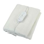 Oypla Machine Washable Single Electric Blanket Heated Underblanket with 3 Heat Settings and Controller