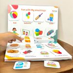 TodFod Chhote Natkhat All in One Early Learning Board Book For Kids to Learn Shapes, Colors, Fruits, Numbers, Body Parts Fruits, Vegetable, Animal And Vehical Preschool Velcro Binder Book For Toddlers [Board book] TodFod