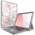 i-Blason Cosmo Series Case for Microsoft Surface Pro 8 (2021 Release), Slim Glitter Protective Bumper Case Cover Compatible with Type Cover Keyboard (Marble)