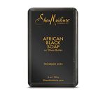 SHEA MOISTURE Organic African Black Soap for Unisex - 230 Grams Bar Soap