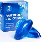 nalax Hemorrhoid Treatment Ice Pack for Fast Relief, FSA HSA Eligible Hemorrhoids Cooling Gel Packs Pads - Ultra-Soft, No Mess, Shrinking Treatment, 2 Storage Case Included