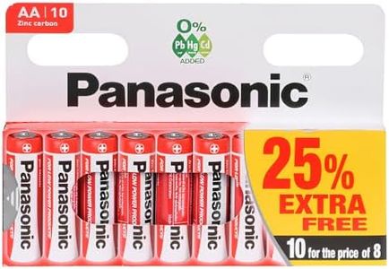 Panasonic Zinc Carbon 30 x AA & 20 x AAA Batteries Pack of 50