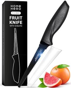 Home Hero 2 Pcs Grapefruit Knife with Sheath - High Carbon Stainless Steel Chopping Knife with Ergonomic Handle - Razor-Sharp Multi-Purpose Kitchen Knife for Chopping Vegetable and Cooking