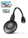 Wireless Display Adapter True 4K, 2.4G/5G WiFi Wireless HDMI Dongle, No Delay Screen Mirroring Video Audio Receiver for Phone Pad Tablet Laptop PC iOS Android Windows MacOS to TV Monitor Projector