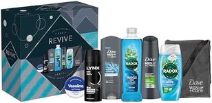 RADOX, Dove, LYNX & Vaseline Revive Edit Collection Box Gift Set with a gym towel perfect gifts for him 7 piece