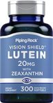 Piping Rock Lutein & Zeaxanthin 20 mg | 300 Softgels | Eye Vitamins | Gluten Free, Non-GMO