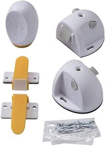 Safety 1st Adhesive Magnetic Lock 3pc Kit, White, 3 Count