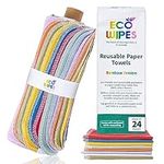 ECOWIPES 24 Pcs Reusable Paper Towe