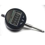 Oudtinz Digital Dial Indicator 0.001mm/0.00005'' Dial Test Gauge Range 0-25.4mm/1'' Digital Probe Indicator Dial Test Indicators Electronic Indicator Gauge