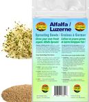 Alfalfa Sprouting Seeds | Luzerne Graines à Germer | Organic & Non-GMO | Net Wt. 250 Grams (Approx. 137,700 Seeds) | High Germination Rate | Product of Canada