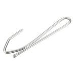 uxcell Curtain Hooks Pin-On Drapery Hook Zinc Plating Long Shanks 2.7" 90 Pcs