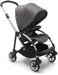 Bugaboo Bee 6, Our Greatest City Pushchair, Small Size and Compact Design, Lightweight, One-Hand Fold, Aluminium Chassis & Grey Mélange Sun Canopy