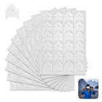 Photo Corners Sticker, 10 Sheets (240 Pcs) Self Adhesive Photo Corners, Scrapbooking Supplies for Memory Books Picture Album (white)