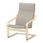 IKEA Poang Armchair Birch Veneer Knisa Light Beige 792.407.90