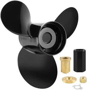 YOUNG PROPS 12 3/4 x 21Replace OEM#48-77348A45 Upgrade Aluminum Boat Propeller for Mercury Engines 40 50 60 70 75 80 90 100 115 125 140 150HP 12.75dia x 21 Pitch Hub Kits Included 15Spline Tooth RH