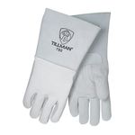 Tillman 750 Welding Gloves, Straight Cuff, Straight Thumb, Premium Elkskin, L, 1 PR 750L - 1 Each