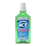 Act Total Care Mouthwash with Fluoride, cavity-fighting, Fresh Mint, 33.8 fl oz