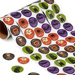 THE TWIDDLERS - 600 Pack Halloween Stickers Assorted Spooky Designs - Kids Crafts Trick or Treat Party Bags