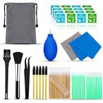 Cleaning Kit for Airpod, Phone Cleaner Kit with Screen Wipes and Swabs, Cleaning Kit with Microfibre Cloth Compatible iphone, Cleaning for MacBook Earbud Laptop Charging Port, Electronic Cleaner brush